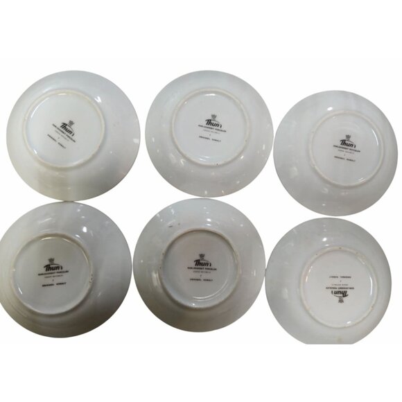 Vintage iridescent Luster ware Porcelain Berry bowls "TheThree Graces" Madonna - Picture 7 of 11